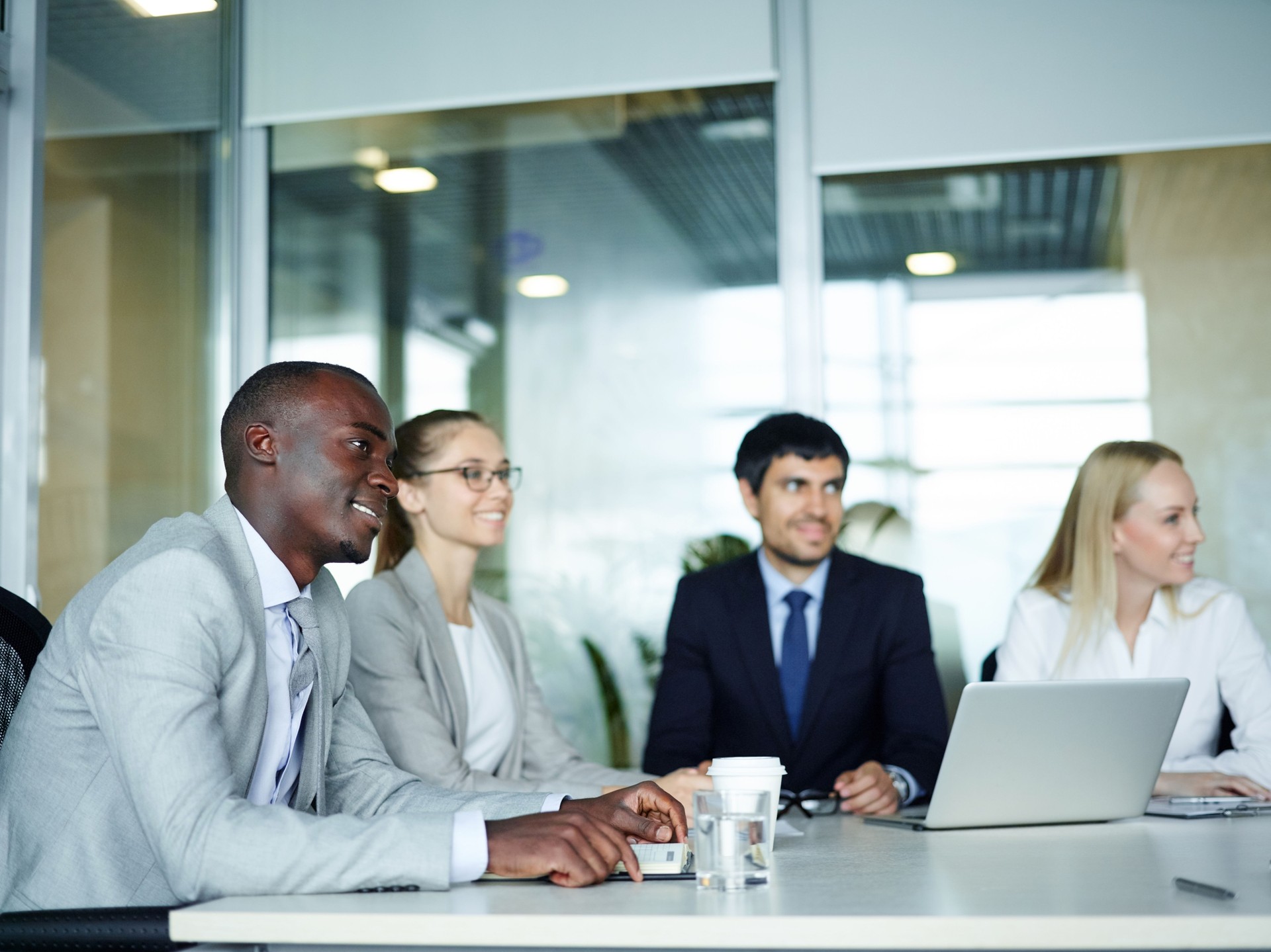 Young Business People in Briefing Meeting