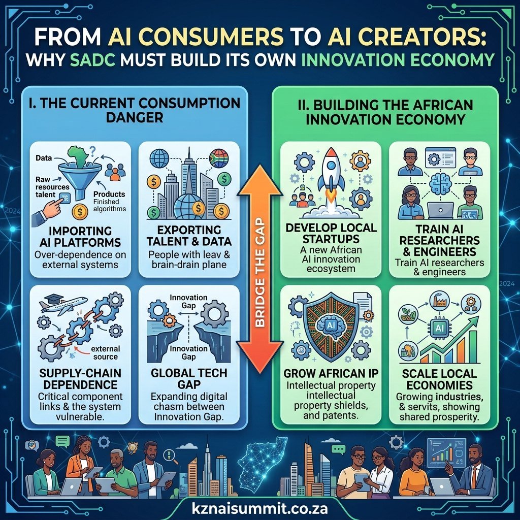 Infographic: from AI consumers to AI creators, why SADC must build its own innovation economy